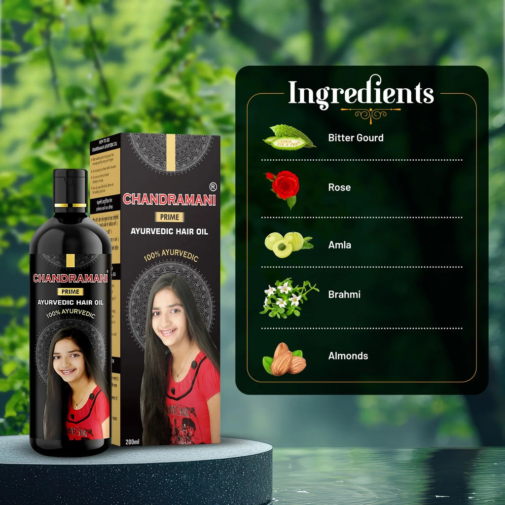 Chandramani Prime Ayurvedic Hair Oil- 200 ml